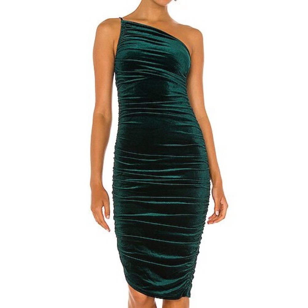 Revolve Women's Lovers And Friends Milwood Midi Dress Emerald Green Size XS